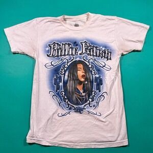 Billie Eilish tee cool airbrush style Billie Eilish music graphic t shirt